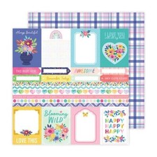 Blooming Wild #1 12x12 Scrapbook Paper - 5 Sheets picture