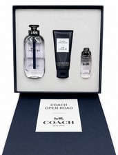 Coach Open Road for Men 3pc set 3.3oz EDT + .5oz Travel Spray + 3.3oz Shower Gel picture