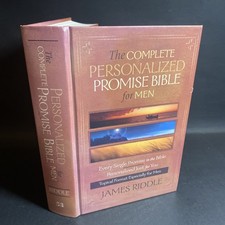 Complete Personalized Promise Bible for Men, Hardcover - James Riddle picture