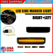 2-20x LED Front Bumper Reflector Side Marker Lights For BMW 5 Series 525i 528i picture