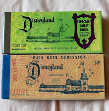 Disneyland Main Street Main Gate & Special Guest Admission Ticket Book 1955 picture