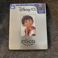 Disney COCO Steelbook 4K UHD + BLU-RAY + DIGITAL DISNEY 100 Limited Edition New picture