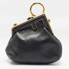 Fendi Fendi First Nano Bag Charm Black Leather picture