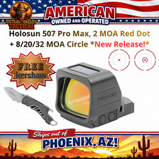 Holosun 507 Pro Max, 2 MOA Red Dot + 8/20/32 MOA Circle **FREE Kershaw* picture