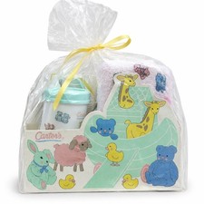 Vintage 90s Y2K Carter's Baby Gift Set Noah's Ark Animals Bath Bottle USA Made picture