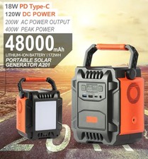 FlashFish A201 Portable Power Station 200W 172Wh Solar Generator Camping Backup picture
