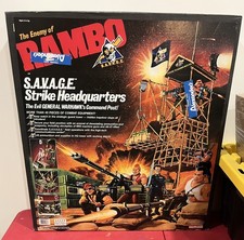Coleco Rambo’s SAVAGE Strike Headquarters SEALED and UNOPENED-NM Box Condition  picture