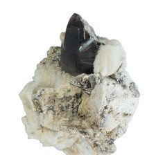 Fluorapatite, Smoky Quartz on Orthoclase Lake Boga Victoria Australia (EA11402) picture