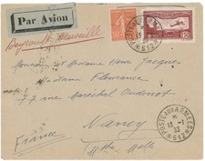 French Army Post in Levant , 1933 Air Cover w/POSTE AUX ARMEES 612 cds (Homs) picture