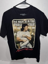 Morgan Wallen Men’s L One Night At A Time World Tour Black T-Shirt Country Music picture