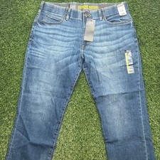 Lee Extreme Motion Straight Fit Tapered Leg Jeans Mens 38x30 Blue New picture