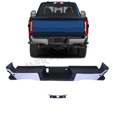 New Chrome Rear Bumper Assembly w/Step For 2023-25 Ford F250 F350 Super Duty picture