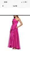 Xscape Magenta One Shoulder Satin Organza Gown Formal Dress NWT Plus SZ 22W GALA picture