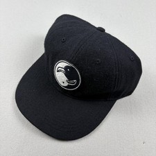 Mollusk Surf Society Hat Cap Strapback Black Wool Bird Yin Yang California Skate picture