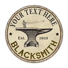 Personalized Blacksmith Metal Sign Workshop Man Cave Decor 100140048001 picture