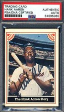 Hank Aaron PSA DNA Signed 1983 ASA Autograph picture