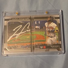 2024 Topps Museum Collection Ronald Acuna Jr. 14/25 Autographed booklet Braves picture