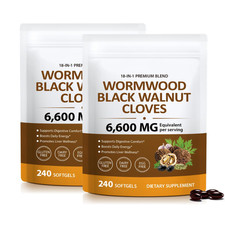 2 Pack Holior 18-in-1 Black Walnut & Wormwood Herbal Blend for 240 Count picture
