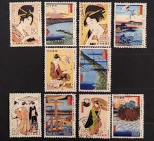 HDDM30 Stamp Japan stamp Life in EDO  #2 used set of 10 picture