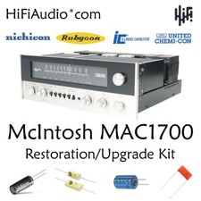 McIntosh MAC1700 receiver rebuild restoration Capacitor upgrade kit repair picture