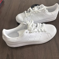 adidas Stan Smith Men’s Low Top Leather Sneakers Triple White S75104 Men size 9 picture