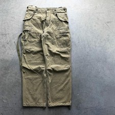 Vintage Abercrombie & Fitch Paratrooper Cargo Pants 30x32 M65 Military 90s Y2K picture