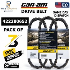 3 Pack Genuine Can-Am 422280652 OEM Clutch Drive Belts for Maverick X3 Turbo RR picture
