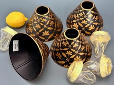Vintage Italian Tole Lamp Shade with Clip-On Holder Hand Painted in Italy picture