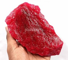Massive 3200 Ct Natural Red Ruby Uncut Rough Certified Gemstone 140x85mm 5DOZ picture