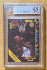 1991-92 Wild Card Isiah Thomas 1000 Stripe BGS 8.5 Low Pop 1/1 Extremely Rare picture