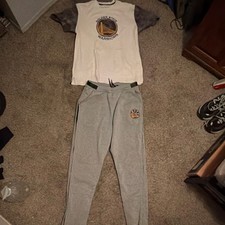 Zipway Golden State Warriors XL Shirt & Pants Set White/Gray NBA picture