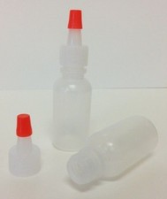 50 pack of 1/2oz (15mL) Plastic Boston Round Squeeze Bottles with Yorker Caps picture