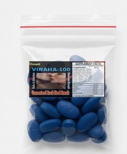 Herbal VIRAHA-100 Blue Male Pillz for Extreme Male Enhancement both sex rcd 141 picture