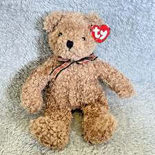Ty Classic Baby Curley Plush 11” Brown Stuffed Animal Soft Toy 1992 picture