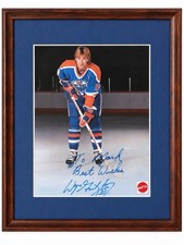 Wayne Gretzky Authentic Signed Autograph Edmonton Oilers #99 Mattel Framed Photo picture