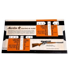 Vintage Marlin Sighting-In Guide Ballistics Slide Chart Calculator 1969 Rev picture