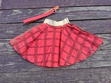 Vintage 1950s 1960s Paramount Red Picnic Sequins Skirt Lisa Lang picture