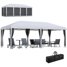 Outsunny 10' x 20' Pop Up Canopy Tent with Netting,Large Party Tent slash prices picture