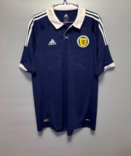 SCOTLAND  TEAM 2011/2013 HOME FOOTBALL SHIRT JERSEY ADIDAS SIZE XL BLUE X11932 picture