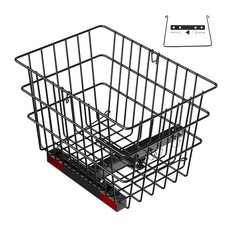 Uimoso Durable Rear Basket for Scooters with Handle and 1-Inch Receiver picture