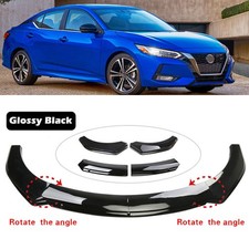 Front Bumper Lip Splitter Spoiler Glossy Black For Nissan Sentra 1982-2022 picture