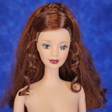 Barbie Auburn Hair Brown Eyes Light Fair Skin Mackie Face Nude Collectible Doll picture