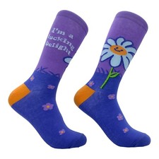 Women's Im A  Delight Socks Funny Offensive Cute Flower Joke Footwear picture