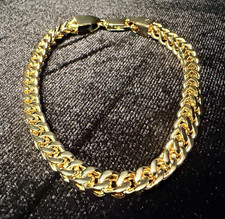 Franco 14K Stamped Gold 8.5in 5MM Bracelet Brand New Heavy Piece picture
