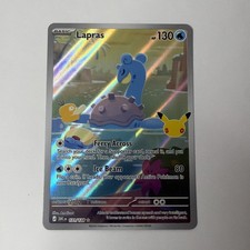 Lapras 131/128 Holo Illustration Rare ME: 30th Celebration Pokemon Near Mint picture