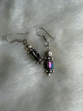RARE Retired Silpada W0754 Swarovski Crystal & Sterling Silver Dangle Earrings picture