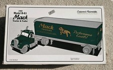 First Gear 1960 Model B-61 Mack Tractor Trailer Eastwood Automobilia Bulldog LE picture