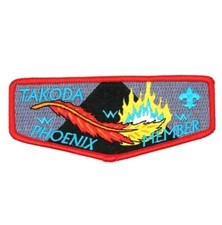 S18 2011 Phoenix Member Takoda Lodge Flap Glacier's Edge Council Patch BSA WI OA picture