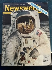 Newsweek Magazine August 1969 Apollo 11 Buzz Aldrin Moonwalk No Label Newsstand picture