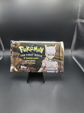 1999 Topps Pokémon The First Movie Black Logo Sealed Pack Vintage picture